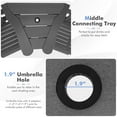 thumbnail image 4 of Gymax 2PCS HDPE Tall Adirondack Chair Barstools Connecting Tray Yard Footstool Gray, 4 of 5