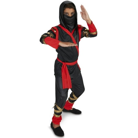 Tough Black and Red Ninja Child Halloween Costume