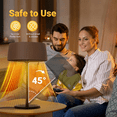 thumbnail image 5 of Advwin Outdoor Electric Patio Heater ,1500W Tabletop Infrared Heater, Waterproof IP55, Tip-Over Protection & Overheating Protection for Garden, Balcony, Garage, Backyard, 5 of 5