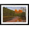 thumbnail image 5 of Art.com Cathedral Rocks, Oak Creek from Red Rock Crossing, Sedona, Arizona, USA Photographic Print by Chuck Haney, Black Frame Wall Art, 44" x 32", 5 of 5