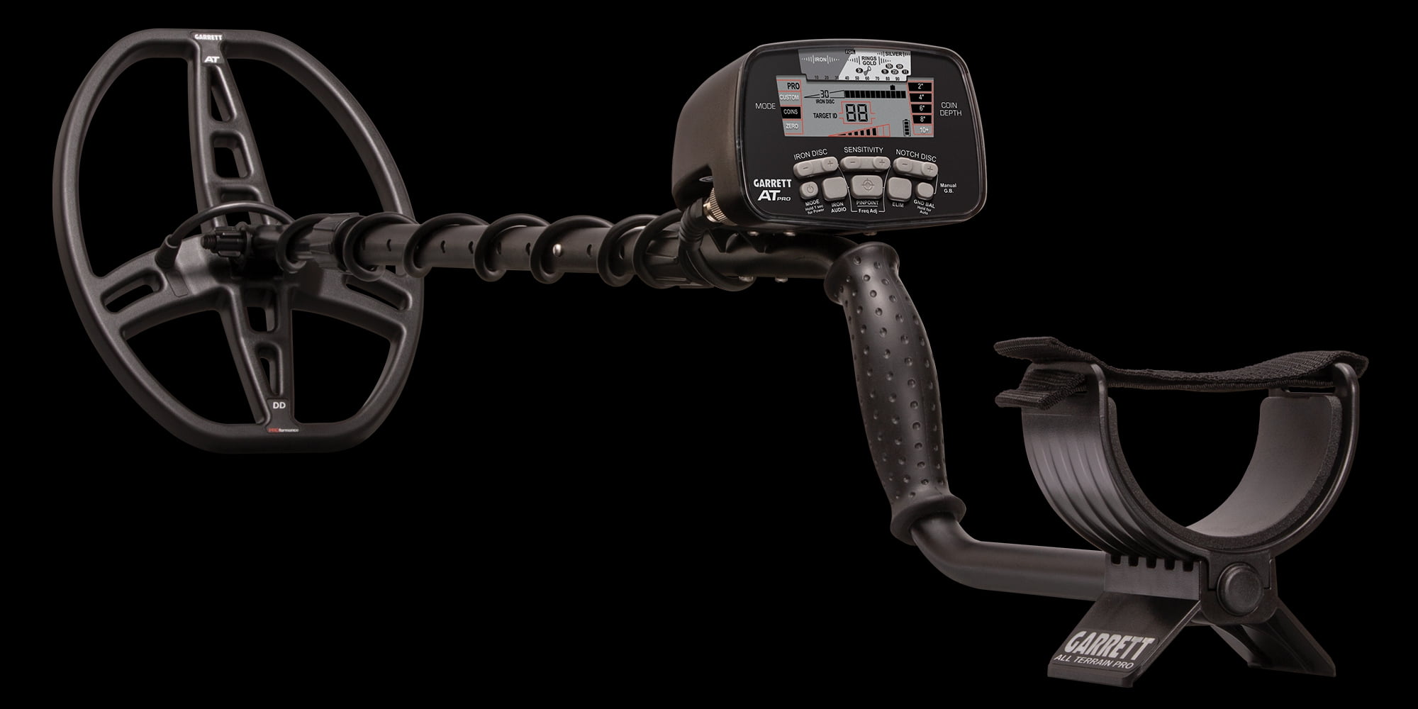 Garrett AT PRO Metal Detector w/ Pro-Pointer AT Pinpointer & Edge Digger