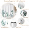 thumbnail image 2 of Botanical Shower Curtain, Sage Green Leaves Plants Floral Bathroom Curtain, Spring Natural Grove Shower Curtain Set with 12 Hooks for Bathroom, 72Wx72L, 2 of 6