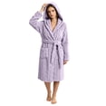 thumbnail image 5 of SHTXOZHI Women's Knit Robe Short Bathrobe Long Sleeve Hooded Homewear Warm Sleepwear With Pockets and Belt, 5 of 7