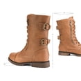 thumbnail image 3 of Bota DREAM PAIRS TERRAN de combate media caña color camel talla 6.5, 3 of 7
