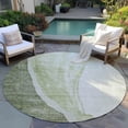 thumbnail image 6 of Addison Rugs Chantille Indoor/Outdoor Transitional Abstract Olive Washable Round Rug, 8' x 8', 6 of 6