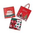 thumbnail image 2 of 1 Box Of 2 Pairs Of Christmas Stockings,christmas socks for kids,toddler christmas socks,Christmas Fuzzy Socks for Kids Plush Cartoon Non Slip Slipper Winter Warm Fleece Socks with Gift Box, 2 of 7
