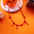 thumbnail image 5 of Valentine Jewelry Gothic Black Red Choker Necklace Vintage Blood Drop Tassel Pendant Necklace Punk Dark Tear Drop Y Necklace Halloween Necklace Jewelry Necklace for Women Halloween Costume Jewelry Ac, 5 of 5