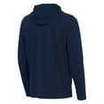 thumbnail image 3 of Men's Antigua Navy Michigan Wolverines Connected Quarter-Zip Waffle-Knit Tri-Blend Hoodie, 3 of 3