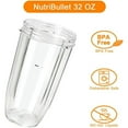 thumbnail image 4 of YOPTOP 2Pcs Replacement Parts 32oz Blender Cups  Replacement Blender Cups Compatible with NutriBullet 600w and 900w Blender  2 Pack, 4 of 8