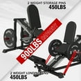 Syedee Compact Leg Sled Machine, Leg Press Machine Capacity 900lbs, Hack Squat Machine Combo