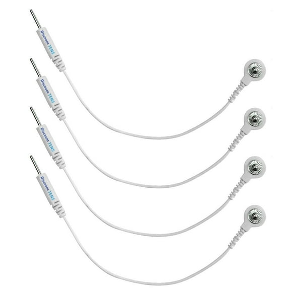 Adaptadores de cable TENS con descuento, conversión de conector de 3,5 mm a conector de 2 mm (cantidad: 4)