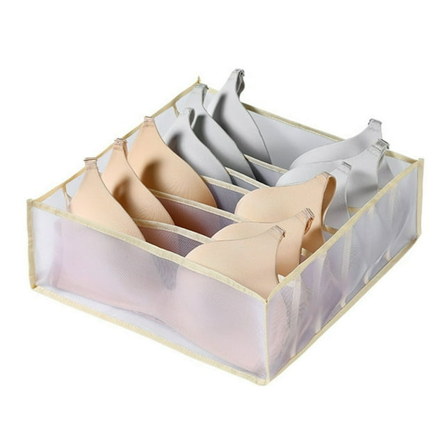 Box Home Cloth Organizer Underwear Storage Fabric Mesh Boxes Household Tool Closet Clothes Stacking Pants Drawer Divider