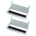 thumbnail image 4 of Soimiss 2Pcs Plastic Wire Organizer Silver Desk Grommets Cable Management Box for Home Use, 4 of 8