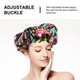 thumbnail image 4 of MasteelfCA Adjustable Satin Bonnet Hair Cover Waterproof Shower Long Hair Sleep Hat, 4 of 7
