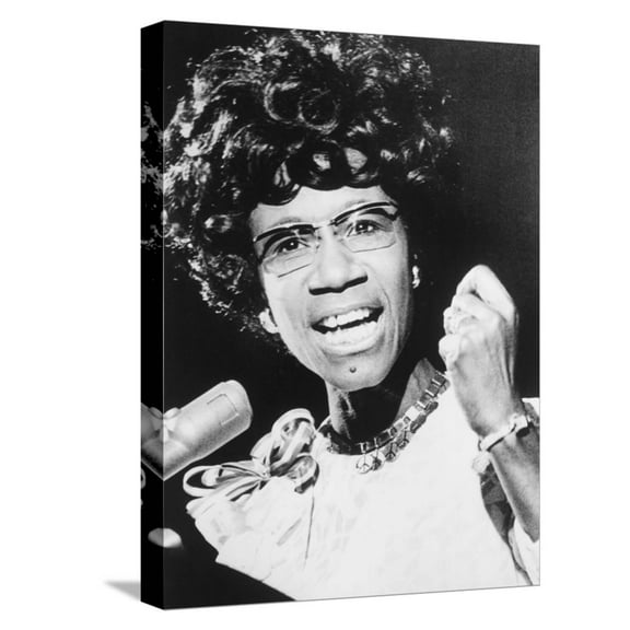 Art.com Shirley Chisholm, African American Congresswoman from Brooklyn, New York City Stretched Canvas Print Wall Art, 12" x 16"