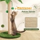 thumbnail image 3 of Poste Rascador para Gatos, Poste Rascador Sisal con Cuerda y Bola Colgante, Diseño Simple para Gatos Pequeños de Interior (Verde, Marrón, 63cm H), 3 of 7