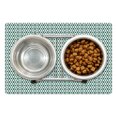 thumbnail image 1 of Vintage Pet Mat for Food and Water, Monochromatic Rhythmic Composition Circles in Retro Style on Plain Backdrop, Non-Slip Rubber Mat for Dogs and Cats, 18" X 12", by Ambesonne, 1 of 2