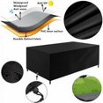 thumbnail image 2 of Funda para muebles de jardín de 200 x 100 x 75 cm, lona protectora para mesa de jardín, muebles de exterior, impermeable, resistente al viento, anti-UV, resistente al frío, funda para, 2 of 5