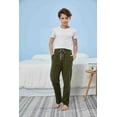 thumbnail image 3 of HiddenValor Boys Knit Soft Cotton Pajama Lounge Pants with Pockets - Army Green, Medium, 3 of 5