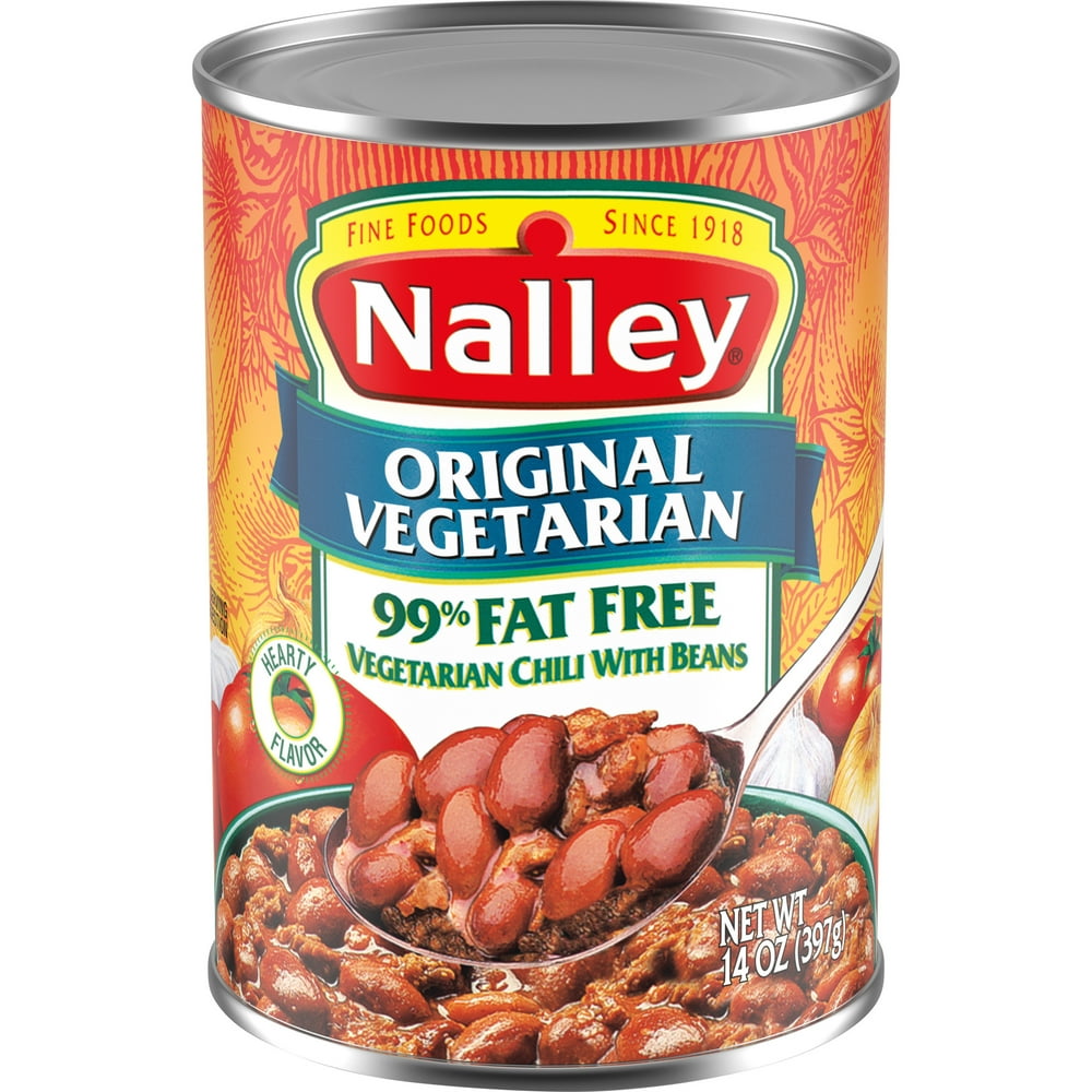 Nalley Original Vegetarian Chili With Beans, 99 Fat Free, 14 oz.