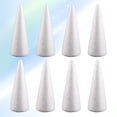 thumbnail image 4 of Kesenlong 12 White Craft Foam Cones for DIY Christmas Tree & Winter Decor, 4 of 8