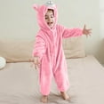 thumbnail image 2 of Favoffer Baby Bear Ear Fleece Hooded Jumpsuit Winter Zipper Romper with Double-Sided Comfy Pajamas/Sleepwear for Home Sleep/Casual/Holiday Boys Girls Toddler Infant 3M-6Y, 2 of 7
