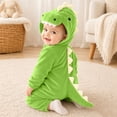 thumbnail image 6 of Leey-World Newborn Infant Baby Boy Girl Clothes Unisex Baby Animal Homewear Infant Flannel Hooded Halloween/Christmas Romper Sleepwear, 6 of 9