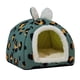 thumbnail image 1 of Cama para gatos, cama para perros, cama para gatos, nido para gatos de interior suave y calmante, semicerrado para perros y gatos Azul Medio, 1 of 9