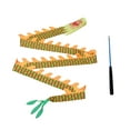 thumbnail image 2 of Milaget Dragon Ribbon Ornament Dragon Dancing Ribbon Poi for Performance Festival Kids Scaly Dragon, 2 of 9