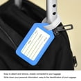 thumbnail image 6 of Uxcell 8.7x5cm Baggage Suitcase Labels Luggage Tag Holders, Sky Blue 30 Pack, 6 of 6