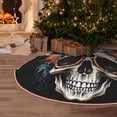 thumbnail image 6 of KLL Flower Horn Skull A Christmas Tree Skirt 30" ,Party Decorations Farmhouse for Christmas Decorations Holiday Party, 6 of 6