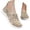 Beige, variant on Womens Orthopedic Walking Shoes Mesh Knitted Walking Shoes Women Adjustable Upper Platform Non- Platform Sneakers Lightweight Hands Free Mary Jane Shoes Barefoot Shoe