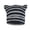 Black, variant on Ljudmp Womens Mens Crochet Chunky Cable Knit Beanie Cute Cat Ear Brimless Hat Winter Stretch Thick Casual Striped Knit Skull Cap Black