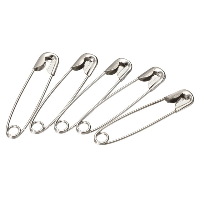 Unique Bargains Silver Tone Metal Safety Pins for Sewing Office Home, 1000 Pack