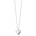 thumbnail image 2 of 925 Sterling Silver Box Necklace with Pendants Chain White Night Black and Diamond Heart 2 Inch Extender 18 19 mm, 2 of 5