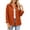*Orange, variant on VBVC Women's Corduroy Button Down Shirt , Ladies' Long Sleeve Collared Blouse , Fall Winter Work Tops For Women, S-2XL