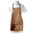 thumbnail image 3 of Tan Apron Overlapping Circles with Big and Small Polka Dots Pattern Gradient Modern Display, Unisex Kitchen Bib Apron with Adjustable Neck for Cooking Baking Gardening, Tan Brown White, by Ambesonne, 3 of 3