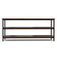 thumbnail image 3 of Simpli Home Simpli Home Simpli Home Skyler 60 inch Wide Solid Mango Wood Industrial TV Stand in Dark Cognac Brown For TVs up to 65 inches, 3 of 8