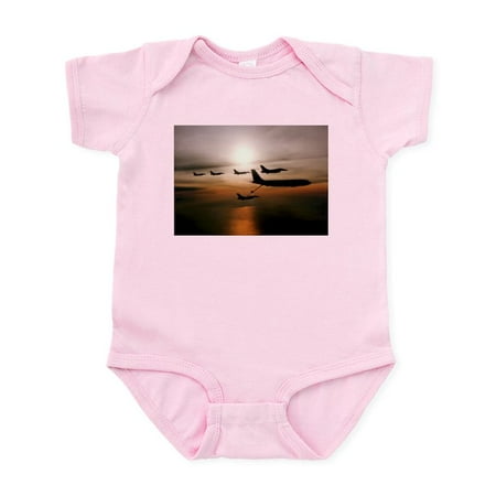 

CafePress - F 16 Falcons Refueling Infant Bodysuit - Baby Light Bodysuit Size Newborn - 24 Months