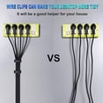 thumbnail image 5 of Clips de cable adhesivos WEIHJMXG 60 piezas organizador de cables autoadhesivo, 5 of 5