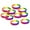 Rainbow, variant on EHJRE 10 Pieces/Pack Blank Silicone Wristbands Fashion Rubber Bracelet Rainbow