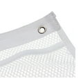 thumbnail image 7 of Mesh Shower Caddy Curtains Organizer - Hanging Bathroom Shower Curtain Rod, Shampoo Shower Organizer with 6 Pockets  Small Bathroom Tub 4 Rings,Quick Dry, Space Saving,White, Topboutique, 7 of 7