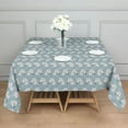 thumbnail image 3 of Blue Cartoon Unicorn Pattern Square Tablecloth,Waterproof Square Table Cover,Wipeable Spillproof Washable Table Cover for Home Kitchen Party Decor 42"X42"(107x107cm), 3 of 6
