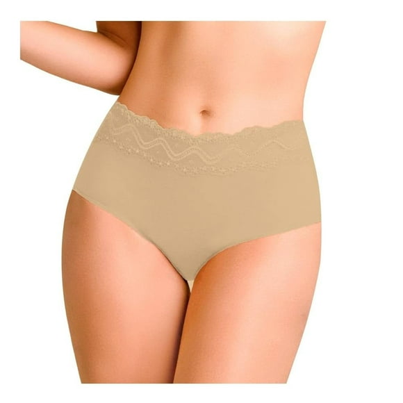 Pantaleta Berlei para Mujer, Completa con Encaje Beige Talla G