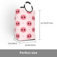 thumbnail image 3 of Vsdgher Pig Noses Print Square Laundry Bag Large Collapsible Dirty Clothes Bags With Handles Waterproof Essentials Storage For College Dorm, Family, 3 of 6