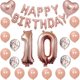 thumbnail image 1 of Kit de globos de felicitación de cumpleaños, 33 unidades, mylar y látex, oro rosa, 1 of 1