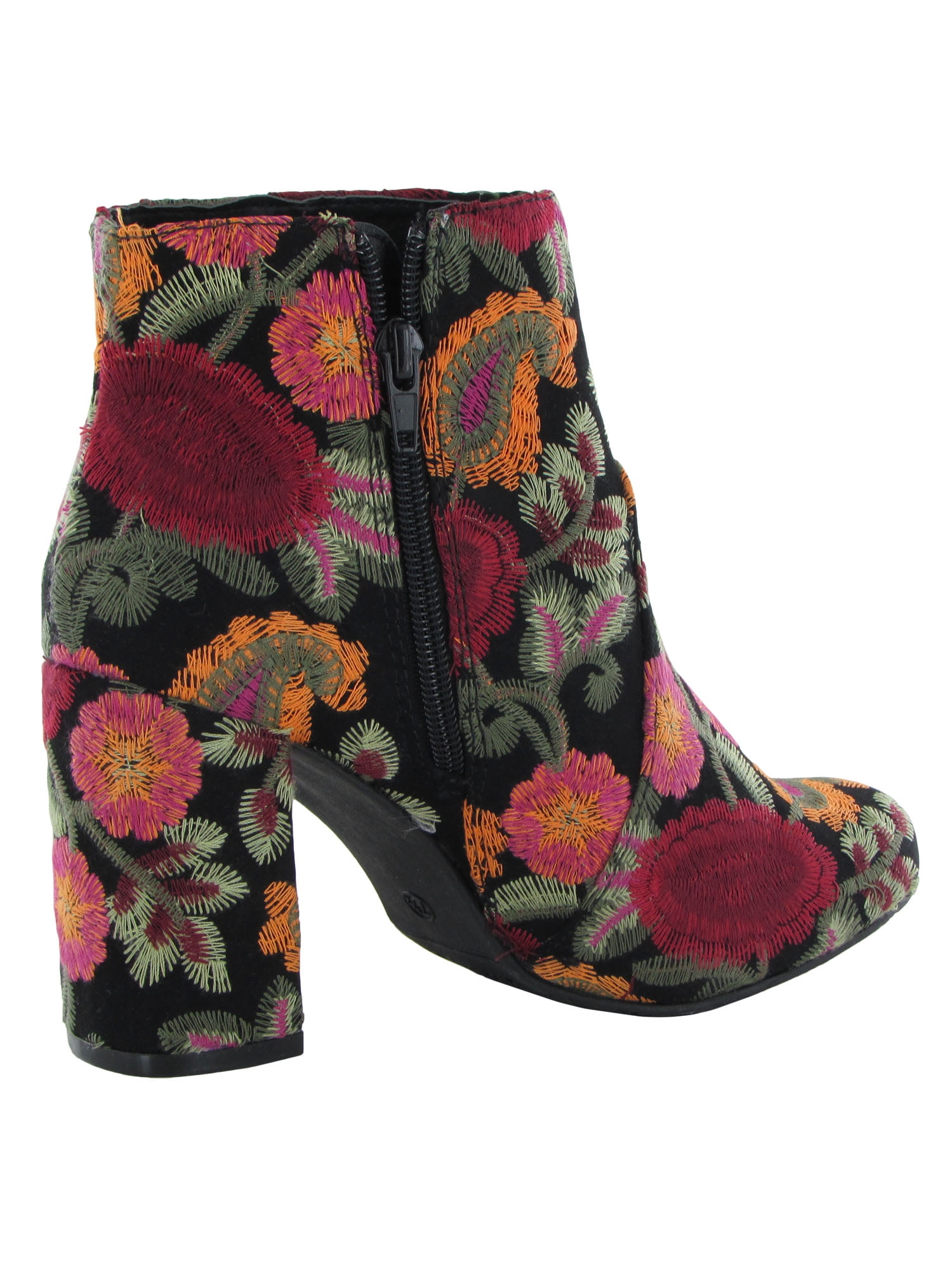 mia vail embroidered ankle boot