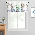 thumbnail image 2 of VOGOL Farmhouse Botanical Series Valance, Faux Linen Light Filtering Window Curtains for Bedroom, Rod Pocket Valance for Living Room Kitchen, 52 x 18 Inches, 2 of 7