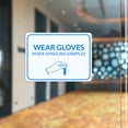 thumbnail image 4 of Classic Framed Plus Wear Gloves When Handling Samples Door or Wall Sign | Hygiene and Safety Signage - Small, 4 of 7