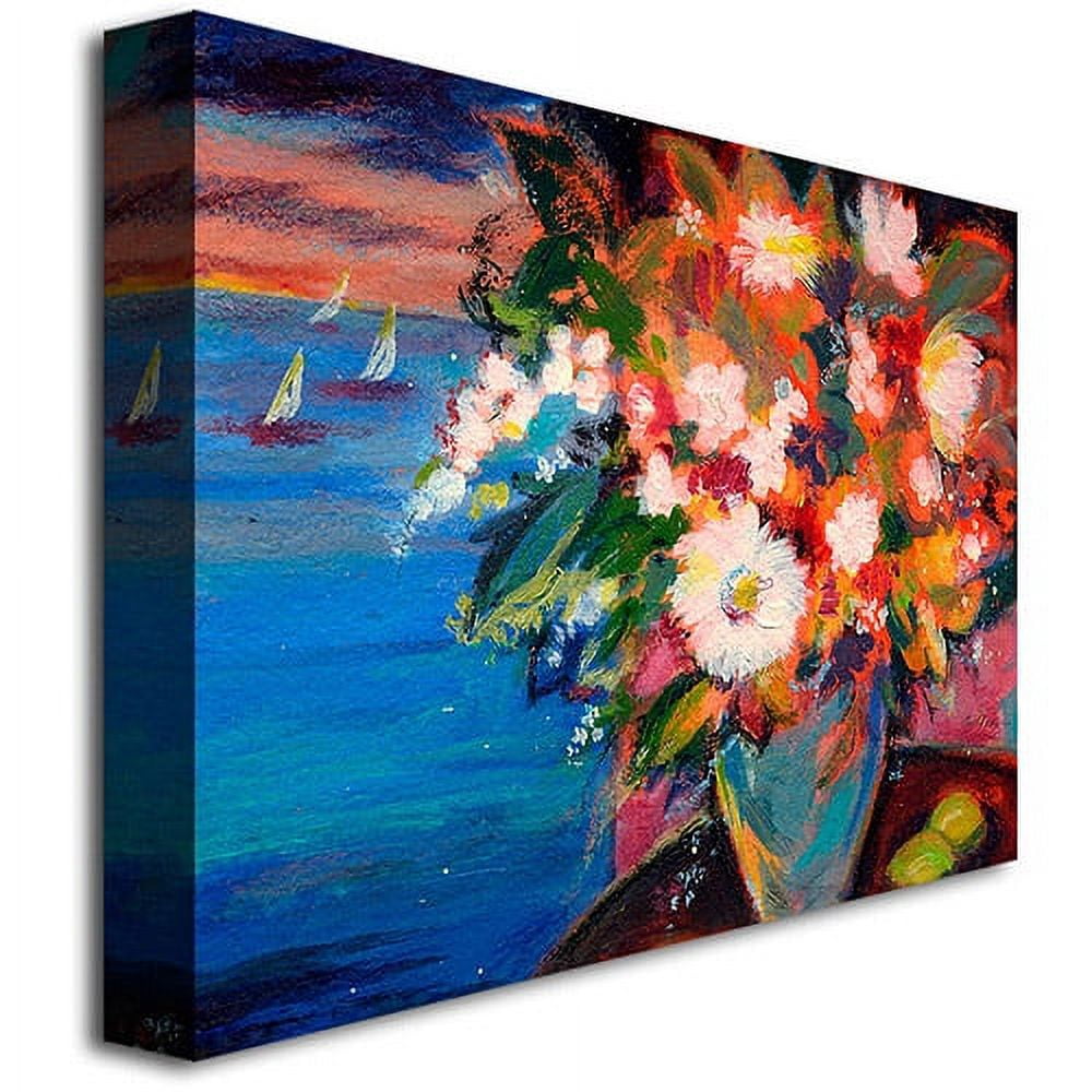 Trademark Art "By the Water" Canvas Wall Art by Shelia Golden
